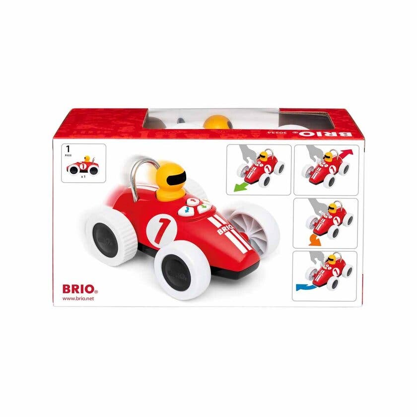 BRIO 30234, Lek & lær actionracer Rød