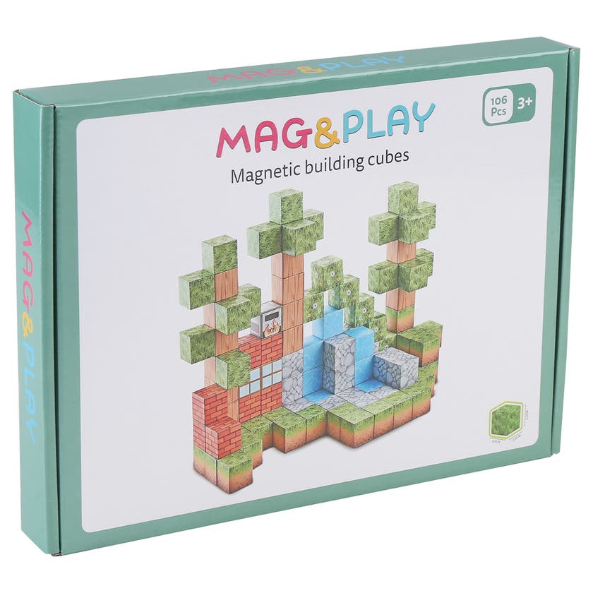 Mag&Play - Building cubes 2 cm 106 stk