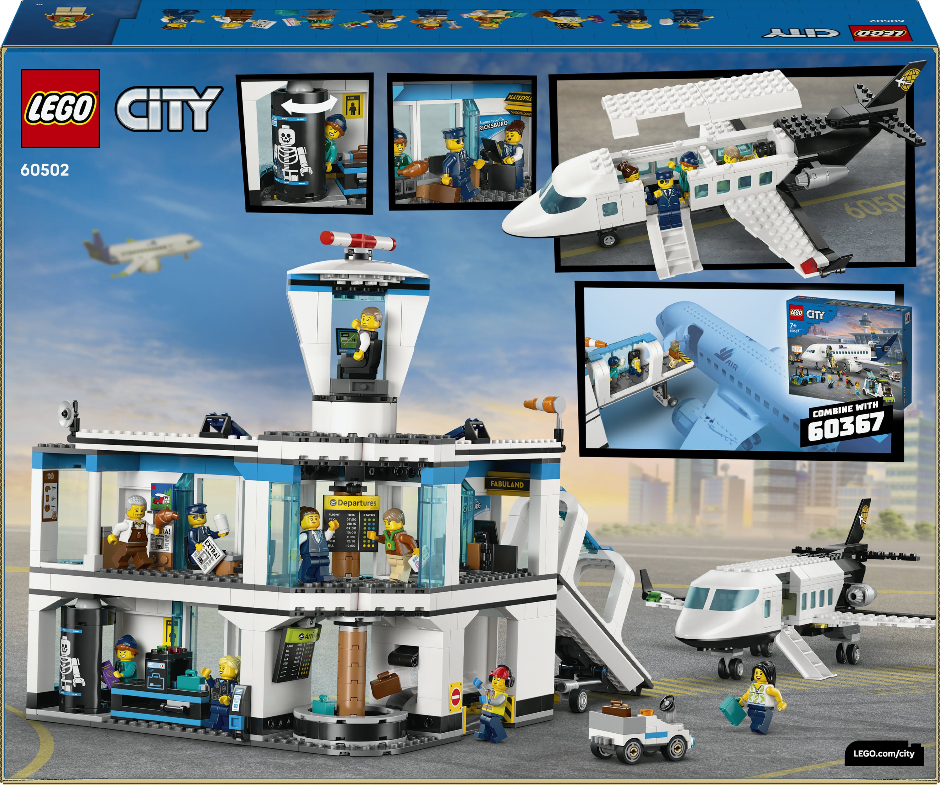 LEGO® City Lufthavn med Fly 60502