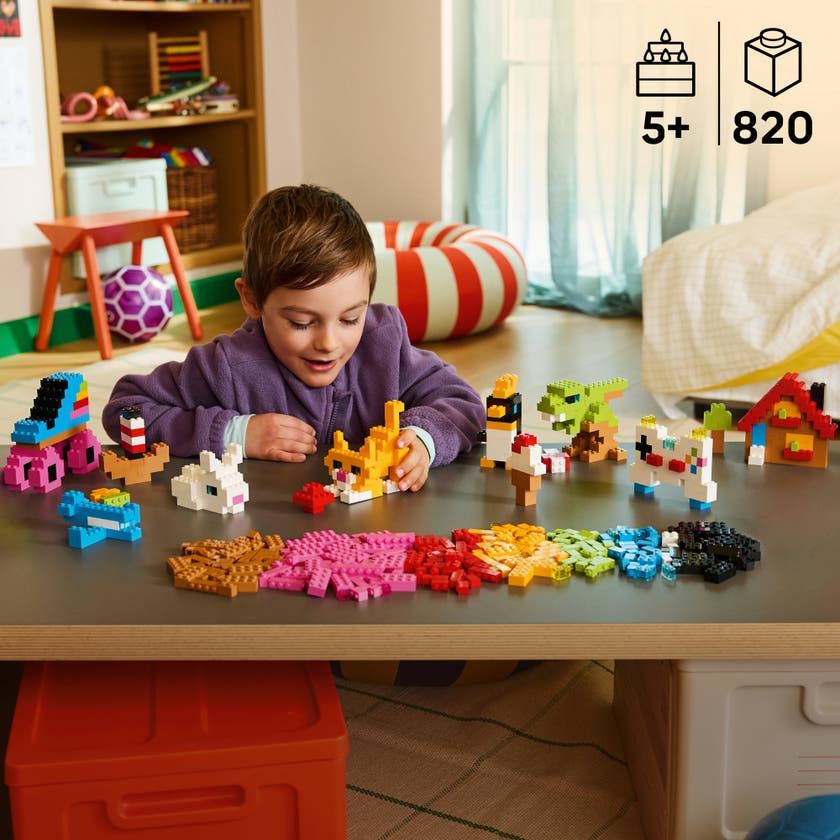 LEGO® Classic Kreativitetssett med fargerike klosser 11045