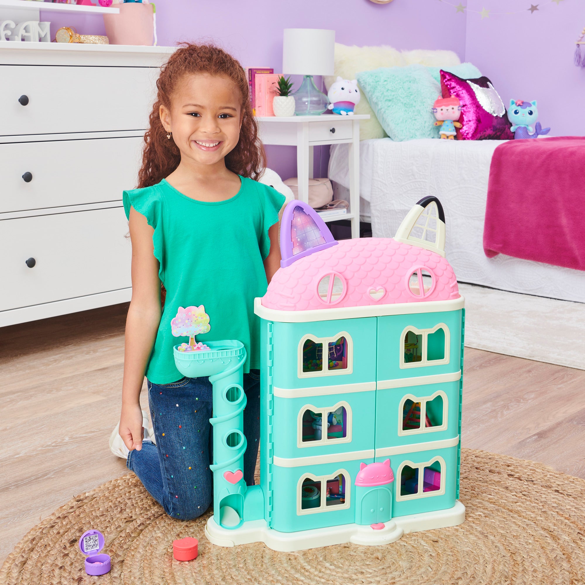 Gabby's Dollhouse Purrfect Dukkehus med 2 dukker og møbler