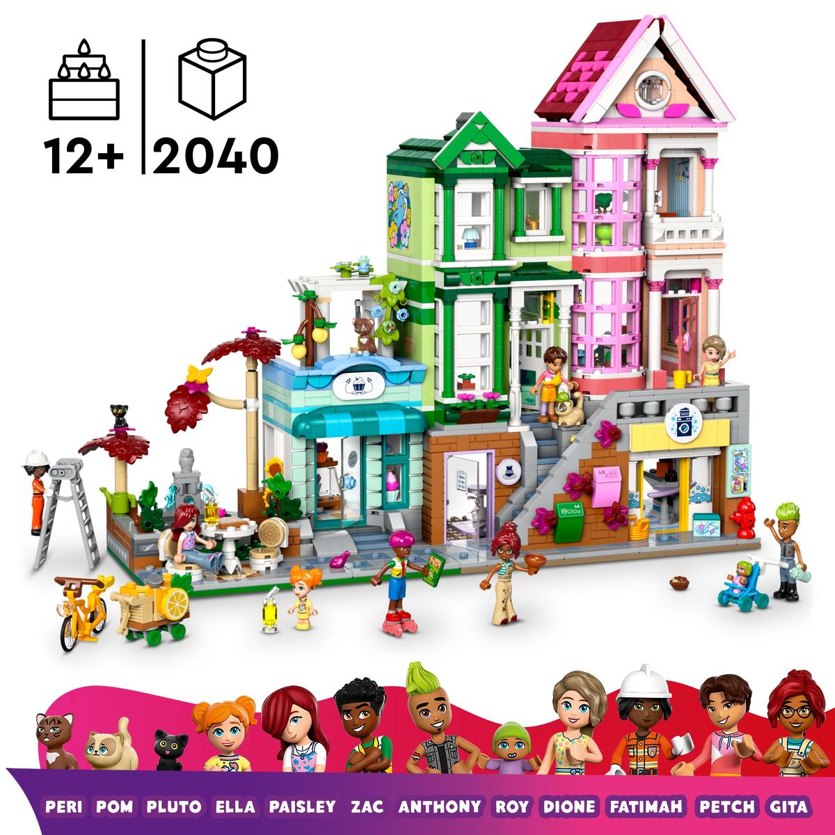 LEGO Friends 42670, Heartlake Citys leiligheter og butikker