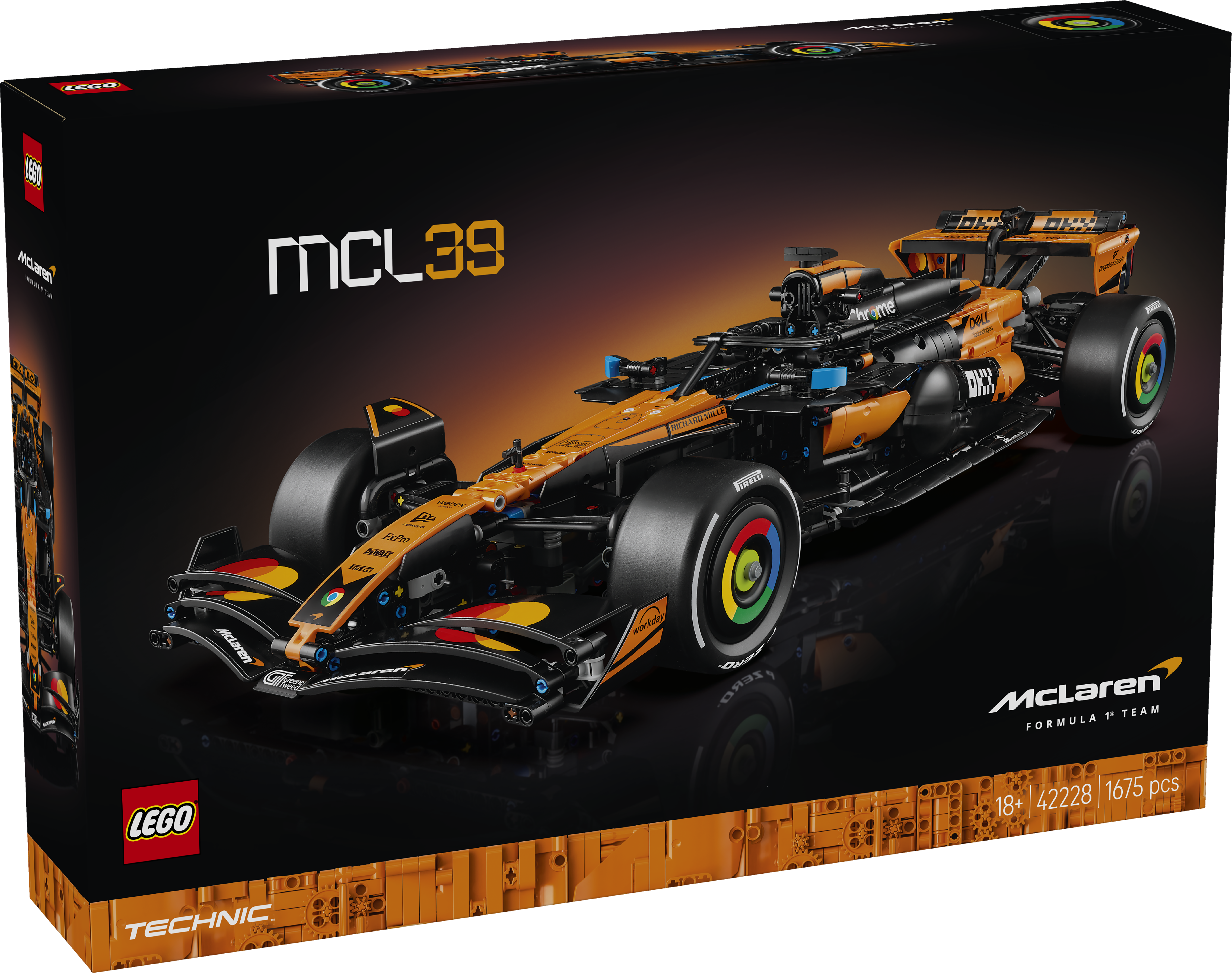 LEGO® Technic McLaren MCL39 F1®-bil, gavebyggesett 42228