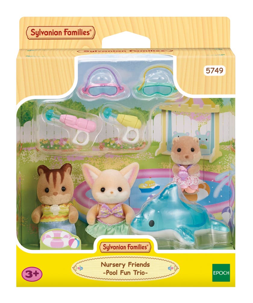 Sylvanian Families - Trillingene ved svømmebassenget