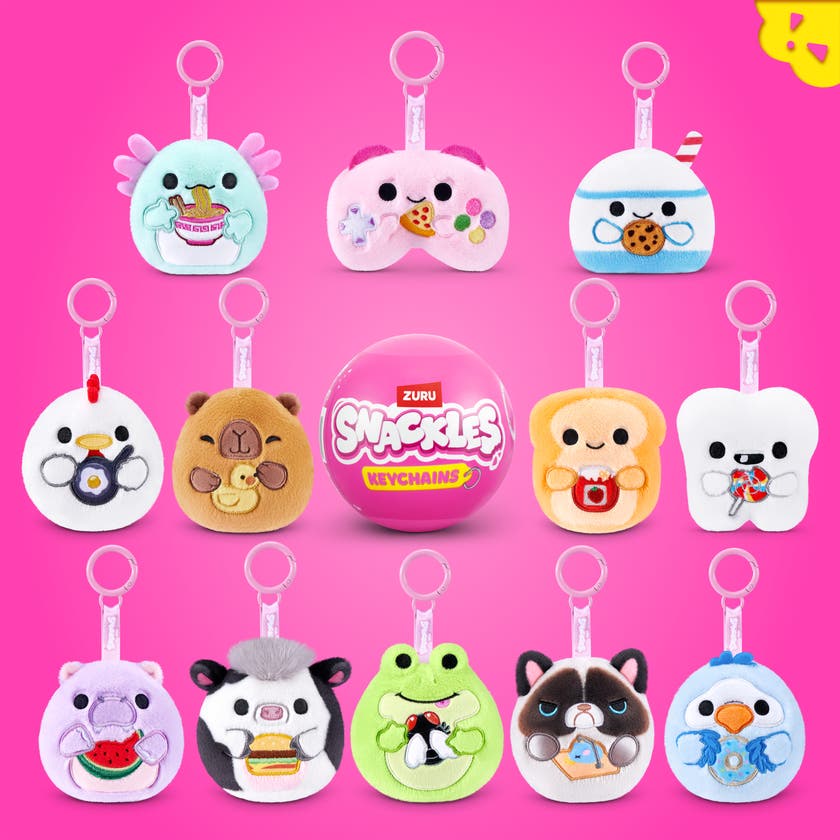 Snackles Keychains 8 cm kosedyr