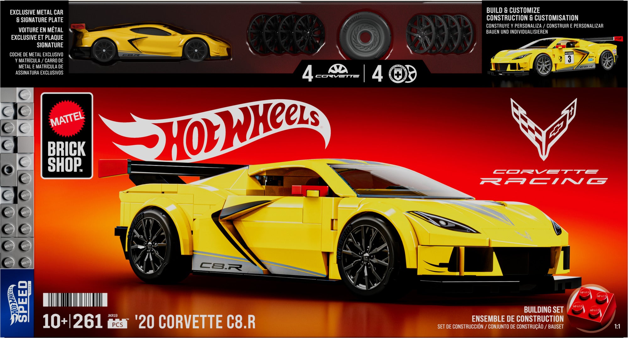 Hot Wheels Corvette C8.R byggesett