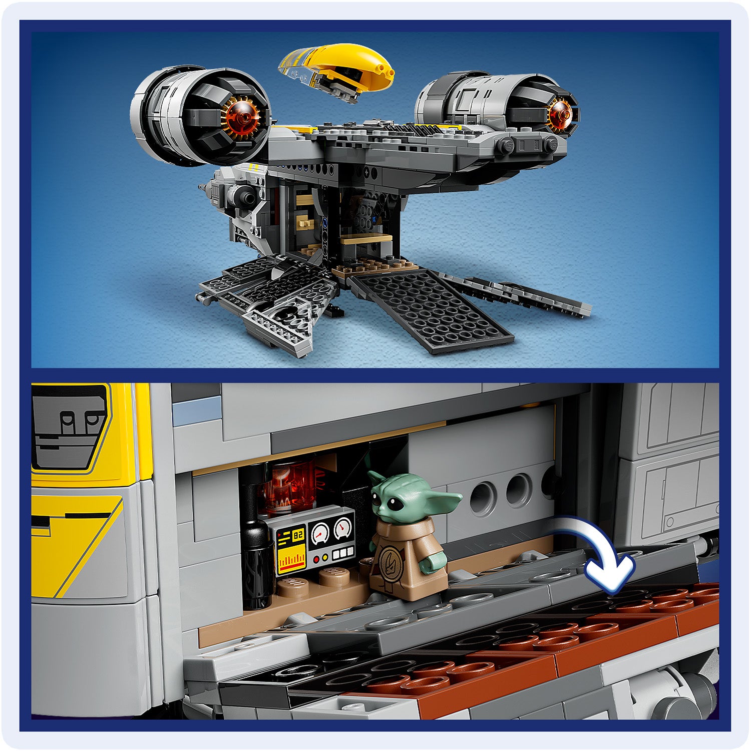 LEGO® Star Wars™ The Razor Crest™, romskipleke 75447