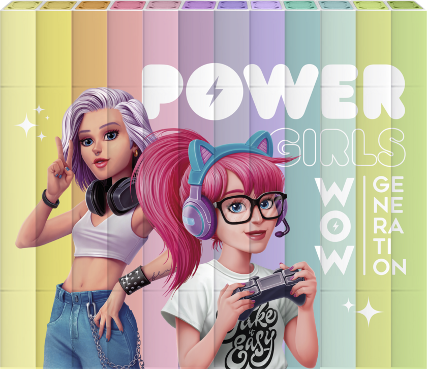 WOW Generation, Firkantede tusjpenn med doble ender