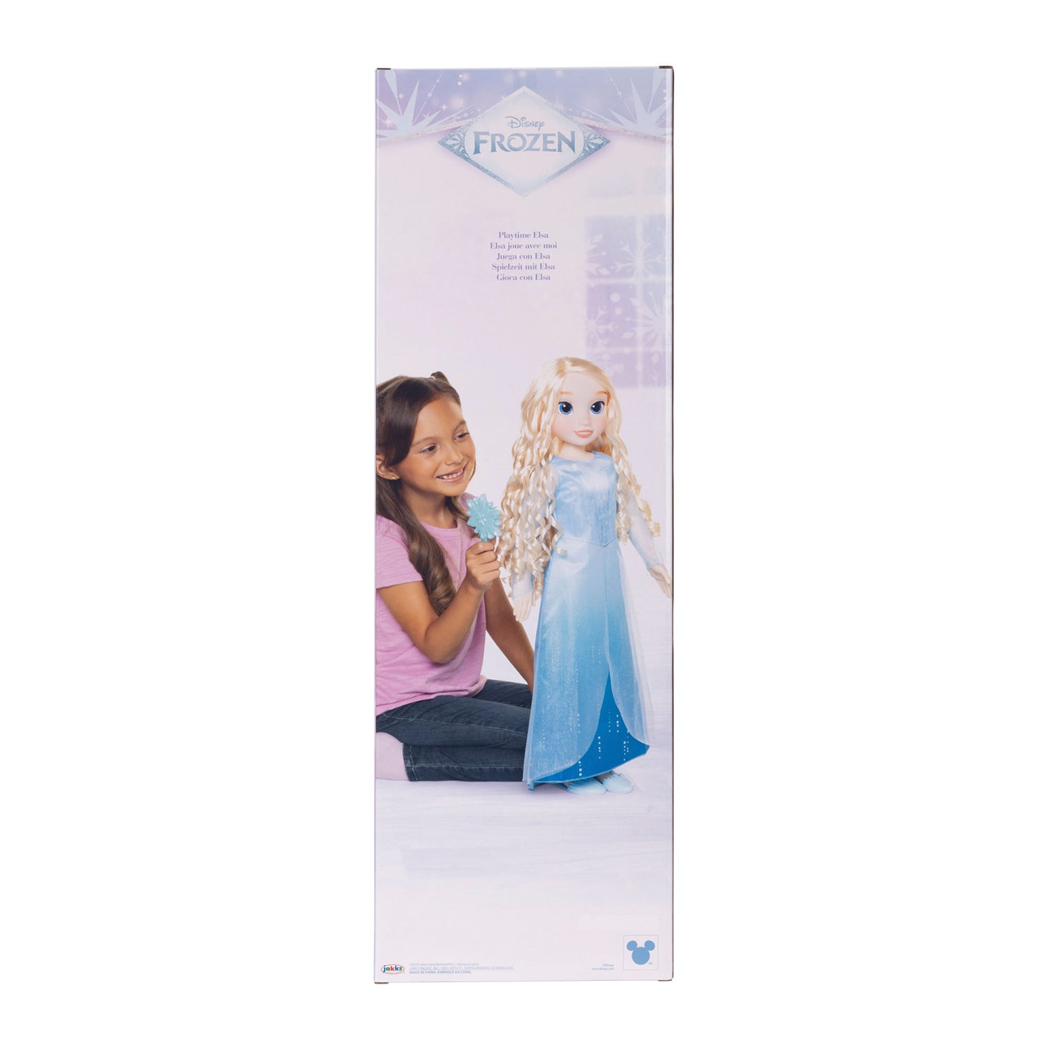 Disney Playtime Elsa-dukke 28 tommer med børste