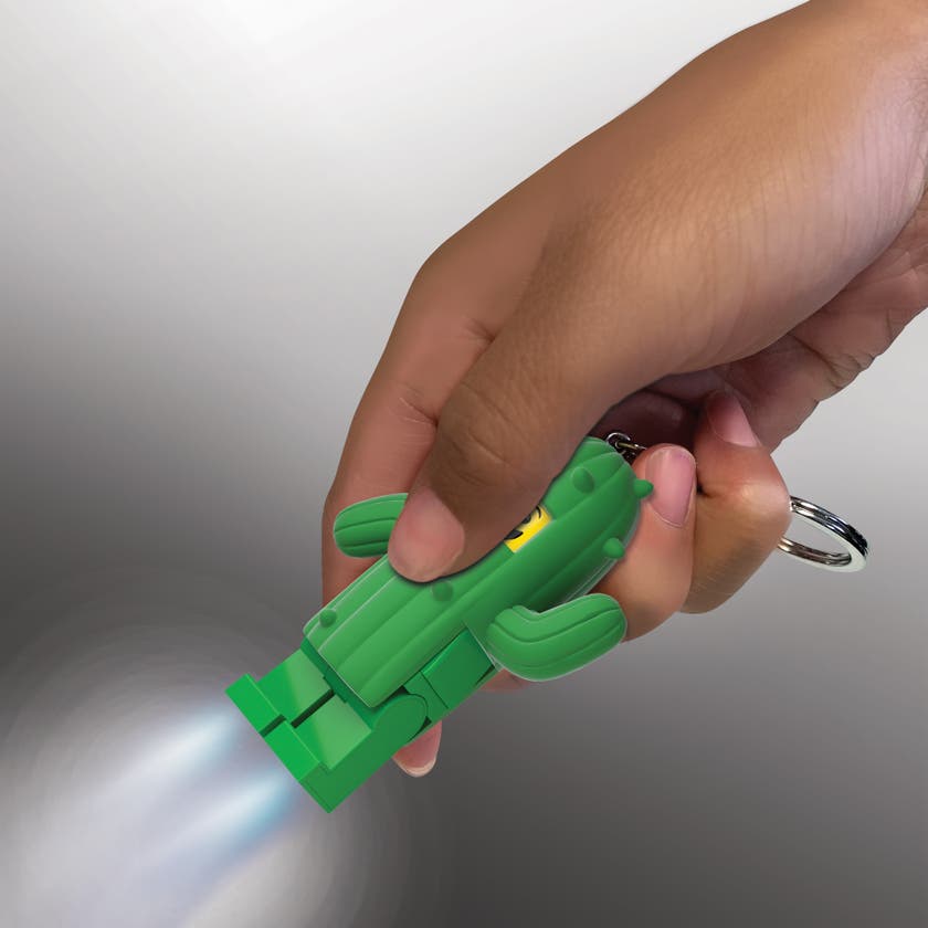 LEGO CLASSIC, CACTUS BOY, nøklering med LED-lys