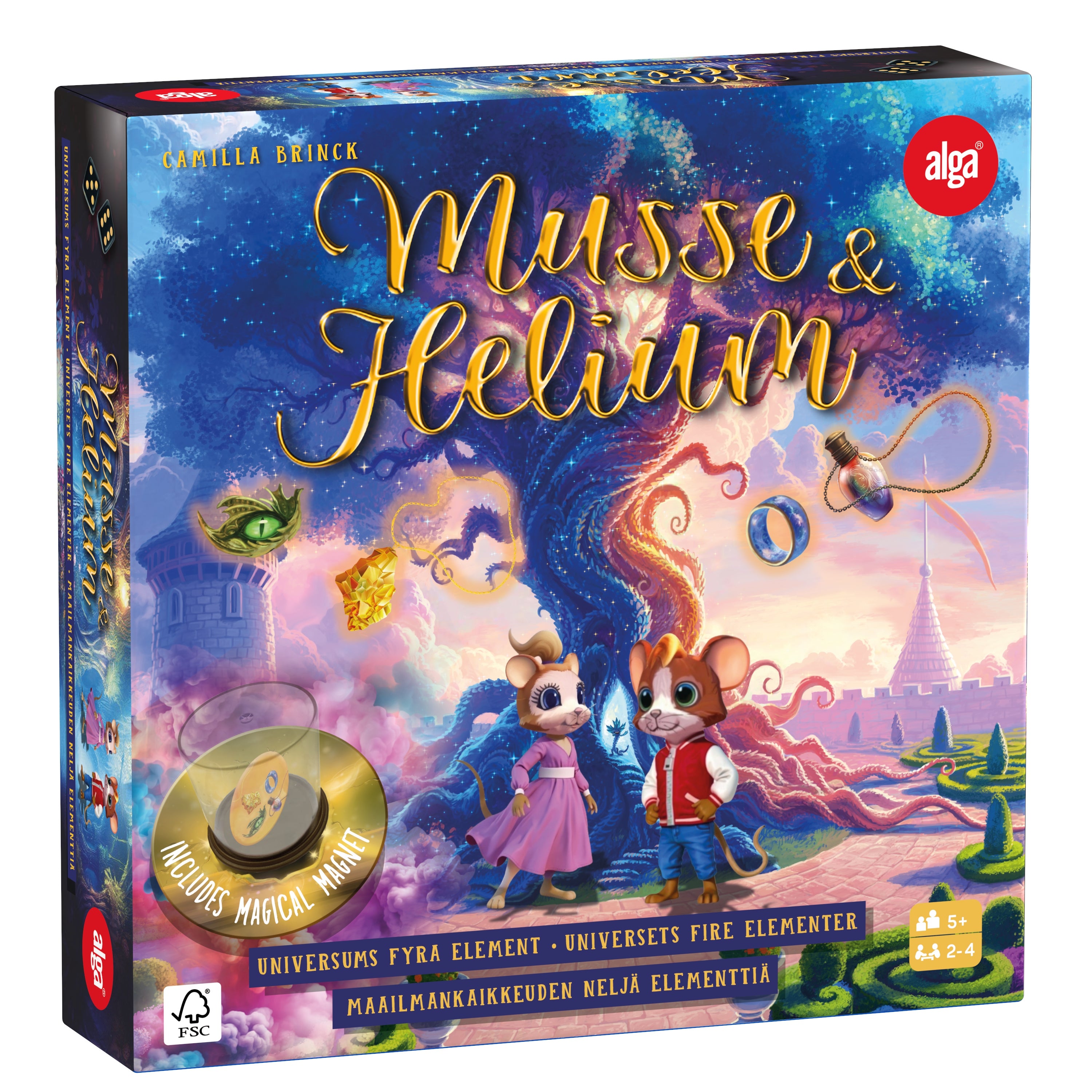 Musse & Helium Universums fire elementer