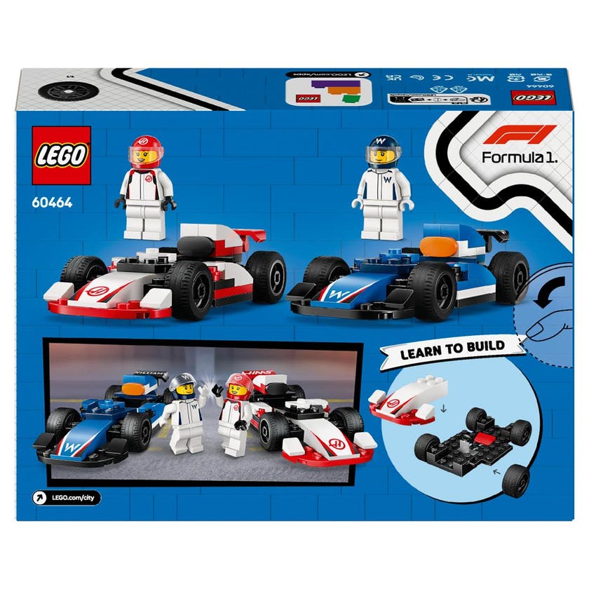 LEGO City Formel 1 60464, F1® Williams Racing & Haas F1® racerbiler