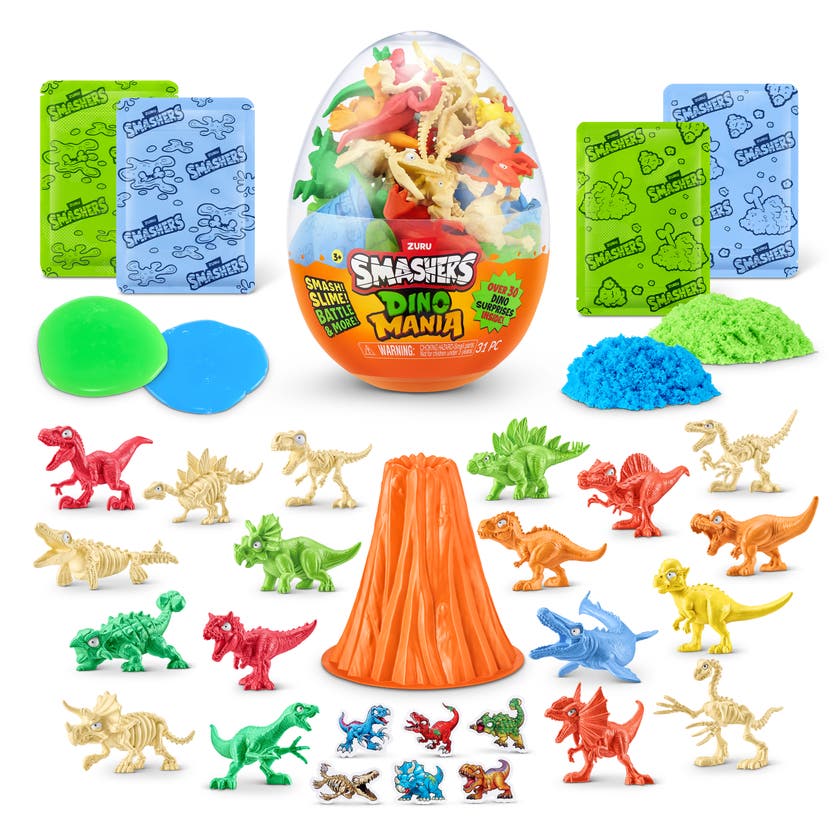 Smashers Dino Mania Stort egg