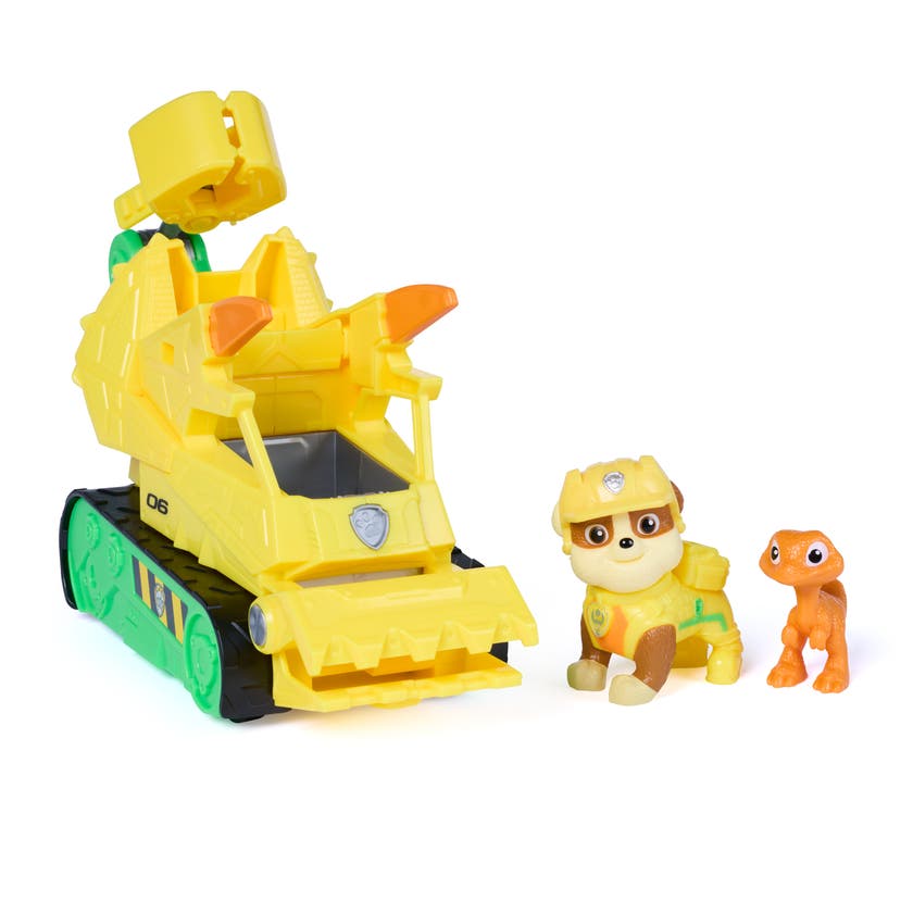 Paw Patrol Movie 3 Dino-kjøretøy Rubble