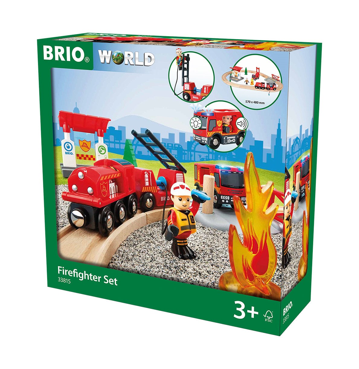 BRIO, Togsett med brannmannstema