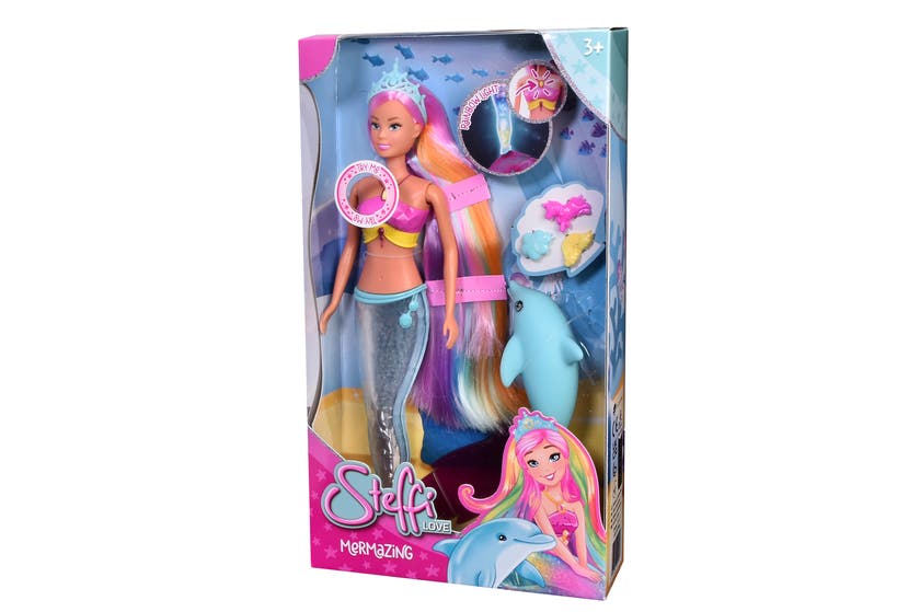 Steffi Love Mermaidizing dukke med lysende hale og delfin