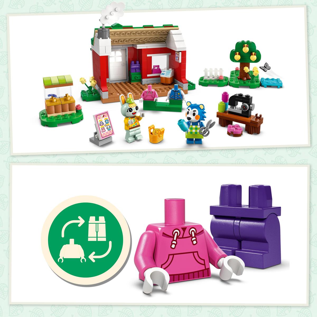 LEGO Animal Crossing 77055, Able Sisters klesbutikk
