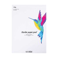 Tusjblokk, Hvit, A4, 210X297 Mm, 120 G, 30 Ark/ 1 Pakke.