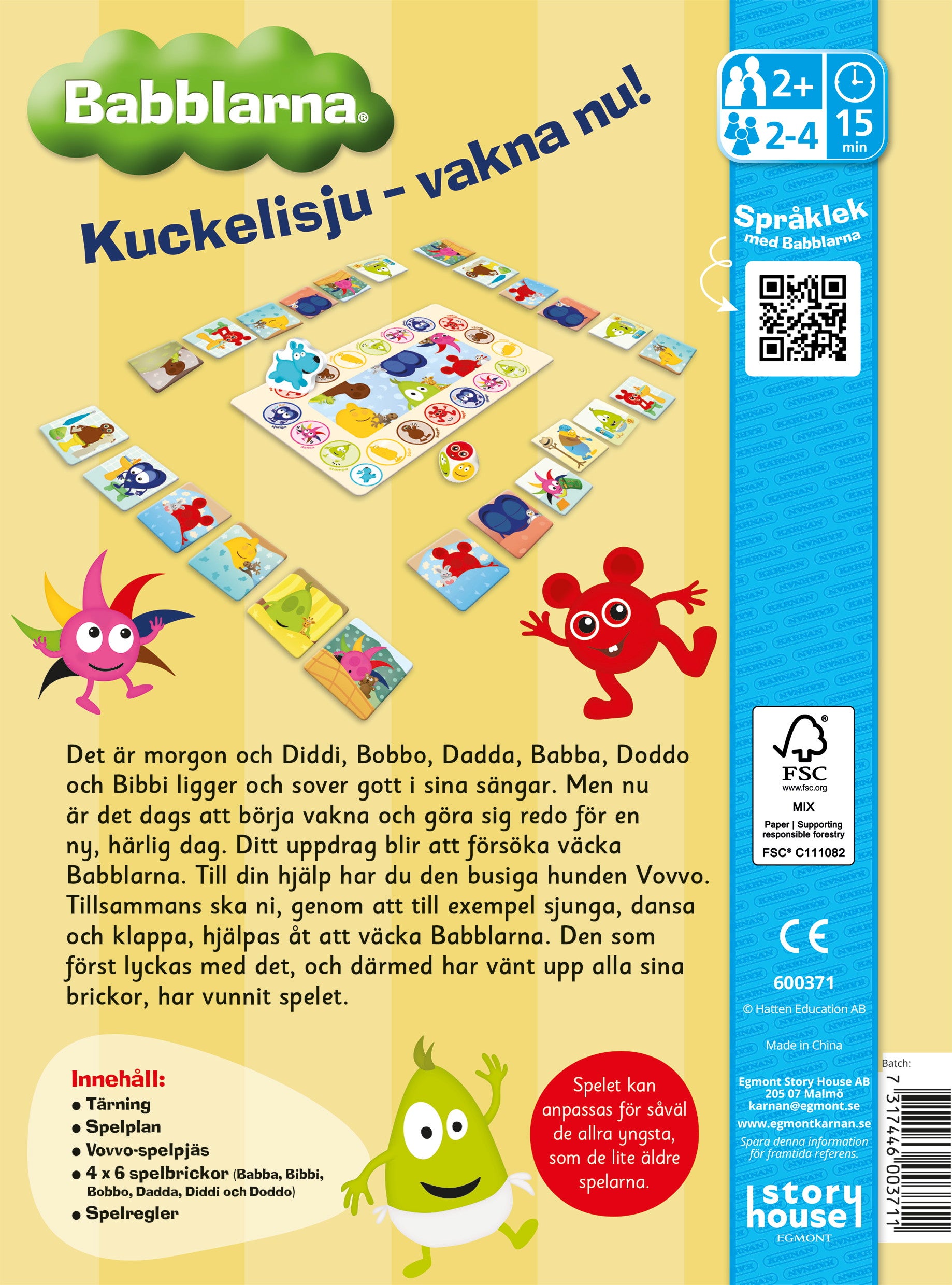 Babblarna Kuckelisju Vakna Brettspill