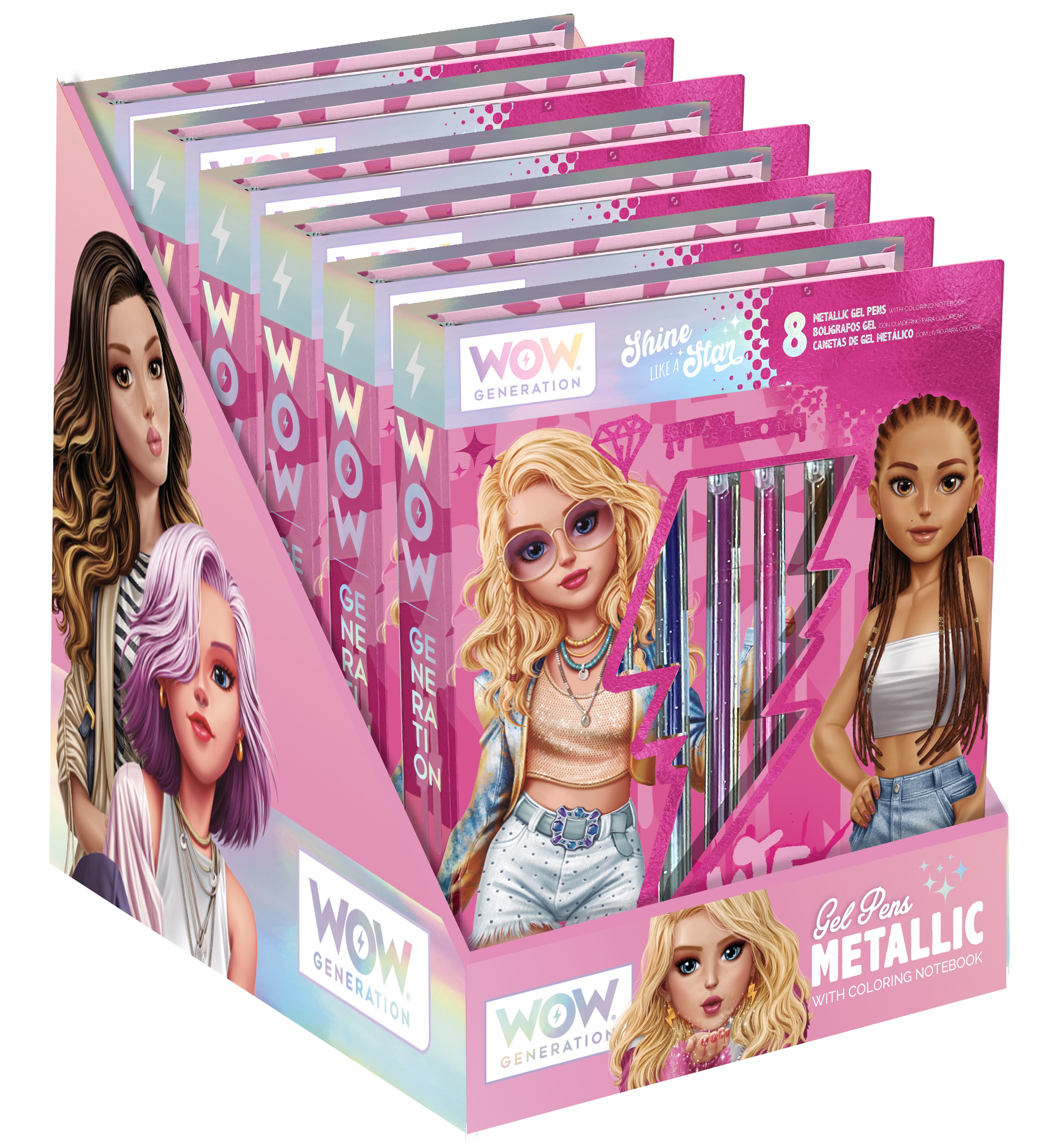 WOW Generation, Metallic Gel Pen with coloring notebook