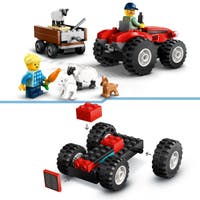 LEGO City Great Vehicles 60461, Rød landbrukstraktor med tilhenger og sau