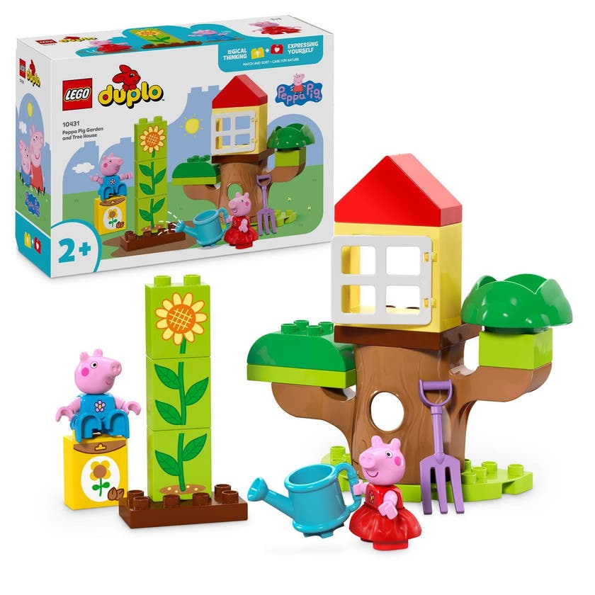 LEGO DUPLO 10431, Peppa Gris – Hage og trehytte