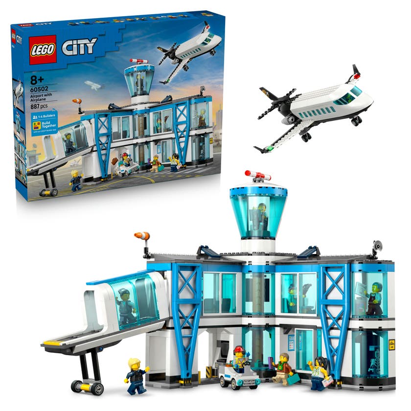 LEGO® City Lufthavn med Fly 60502