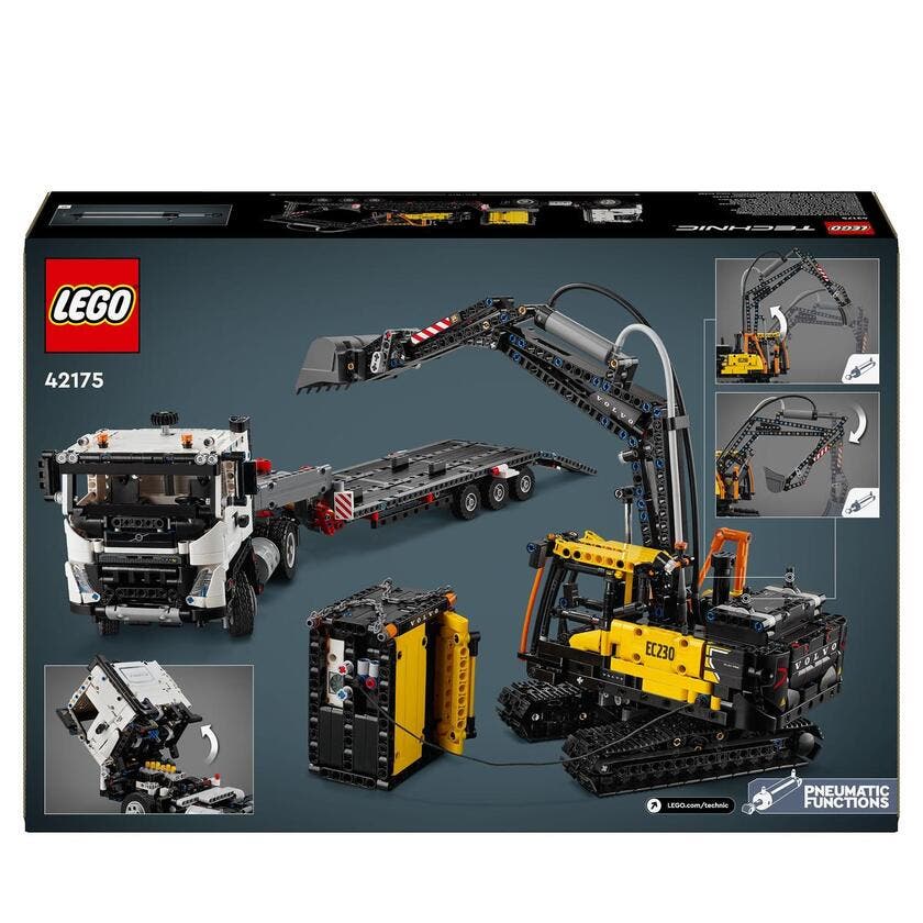 LEGO Technic 42175, Volvo FMX lastebil & EC230 elektrisk gravemaskin