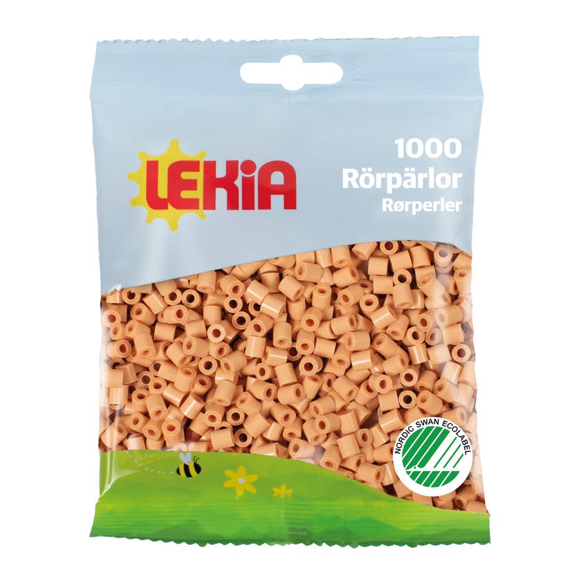 Rørperler 1000 stk Varmbeige