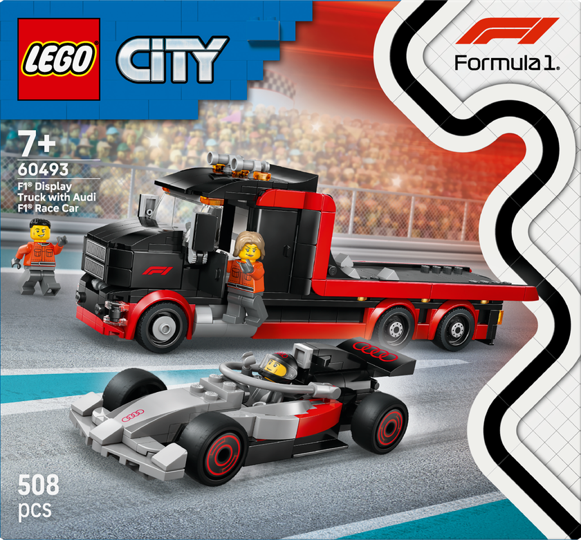 LEGO® City F1®-trailer med Audi F1®-racerbil leke 60493