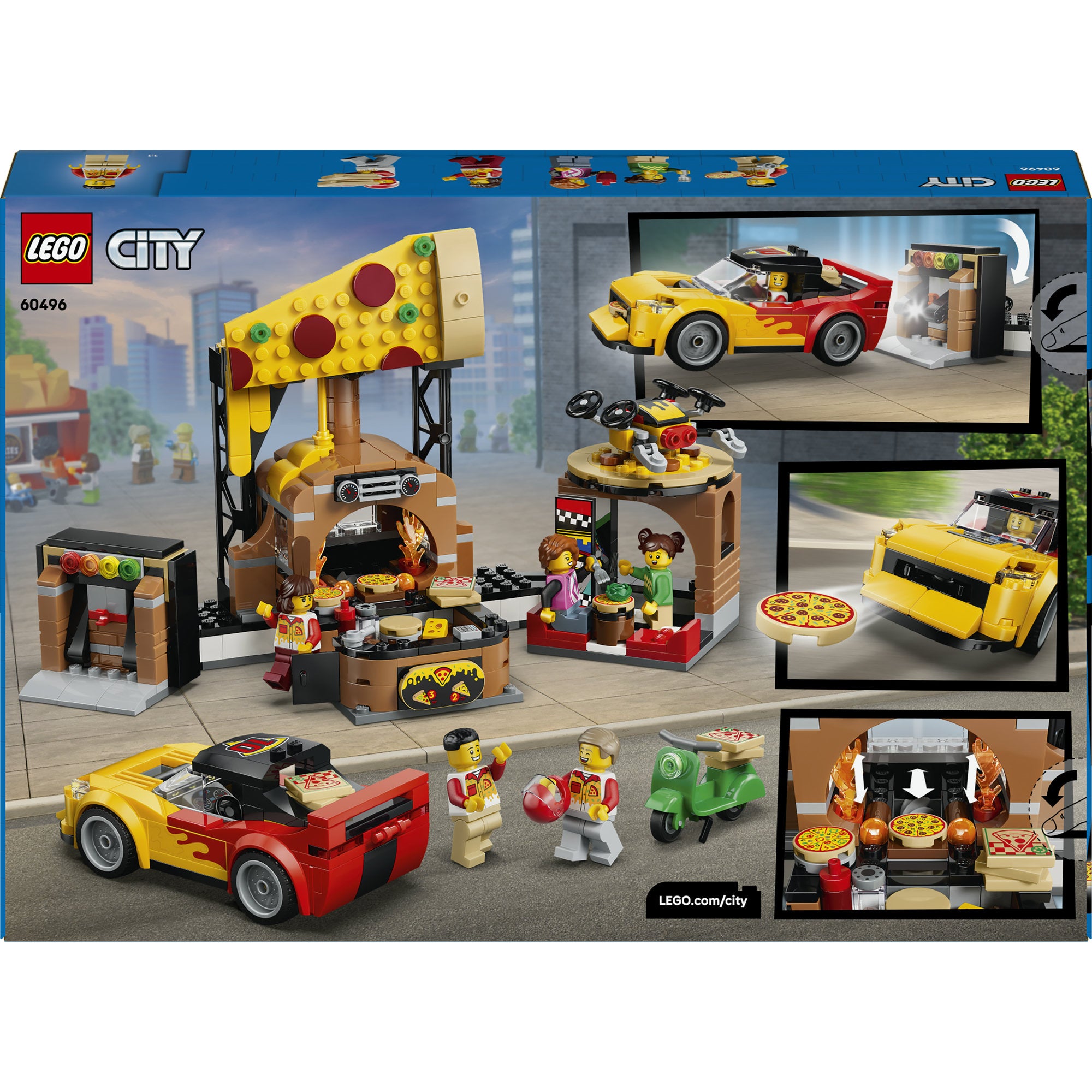 LEGO® City Pizzalevering med kjøretøy 60496