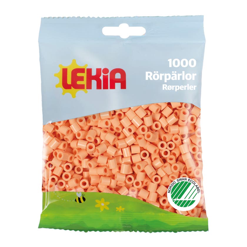 Rørperler 1000 stk Aprikos