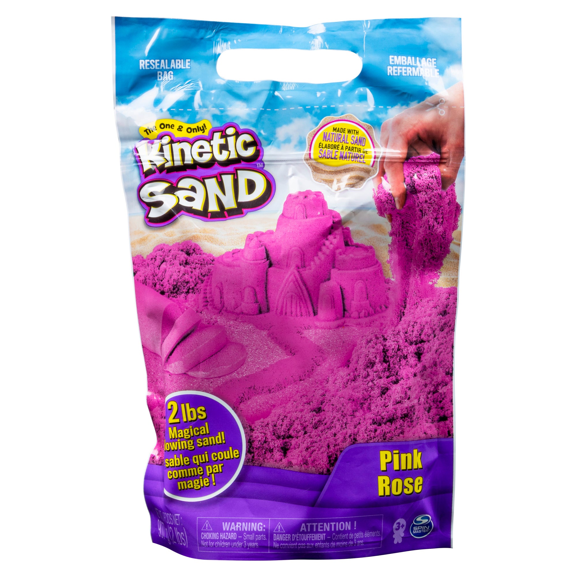 Kinetic Sand fargepakke 0,9 kg – blå, grønn eller lilla