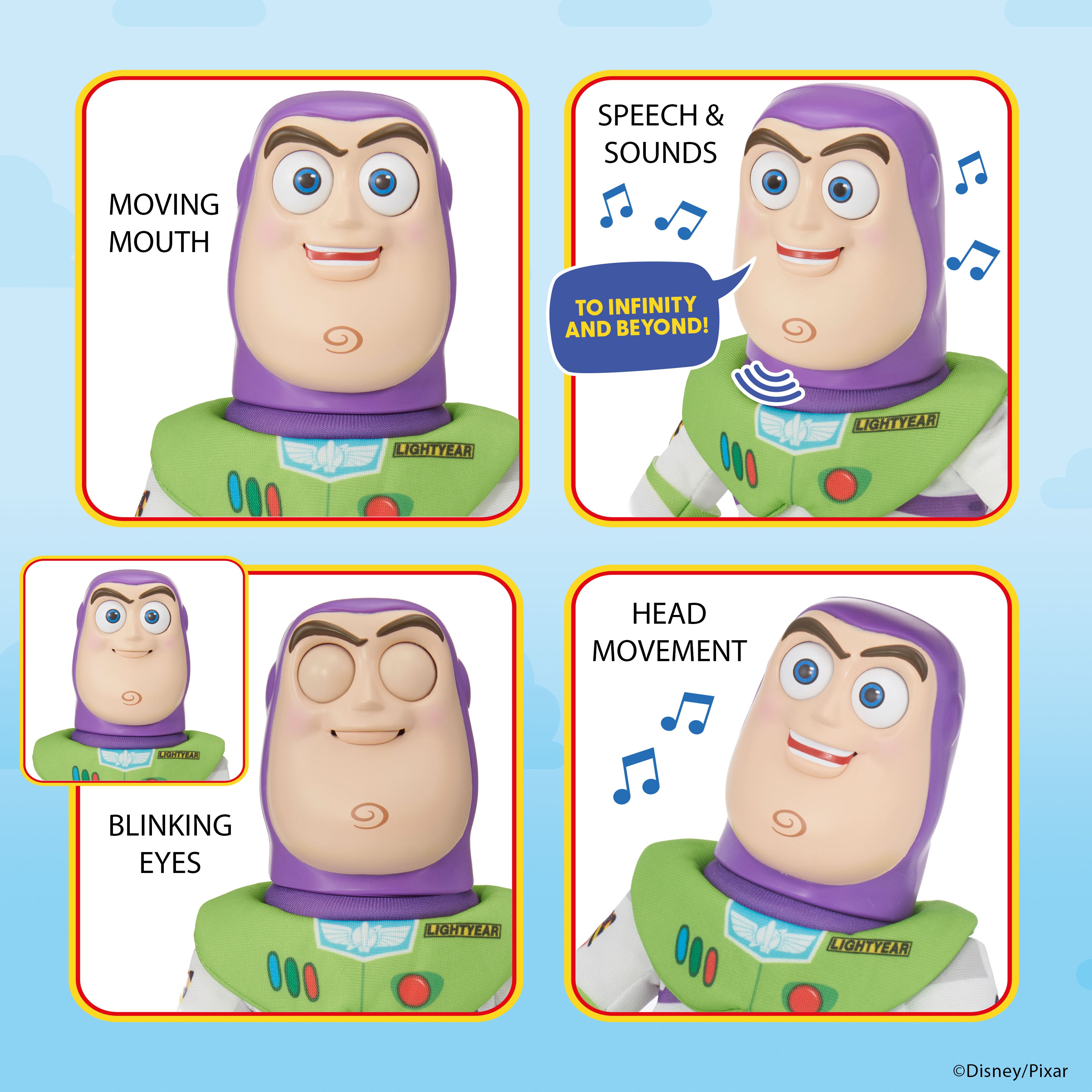 Disney Toy Story Buzz Lightyear Palm Puppetronic 25 cm