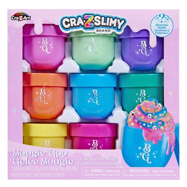 Cra-Z-Slimy Bougie Goo Value Set – eksklusivt slimesett med 8 deler