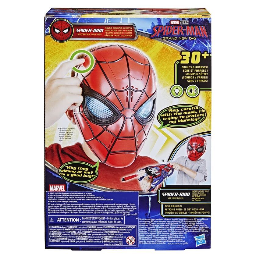 Spider-Man-maske med lyd og lys