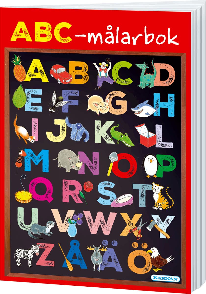 ABC fargeleggingsbok, 48 sider