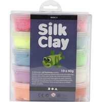 Silk Clay®, blandede farger, Basic 2, 10x40 g