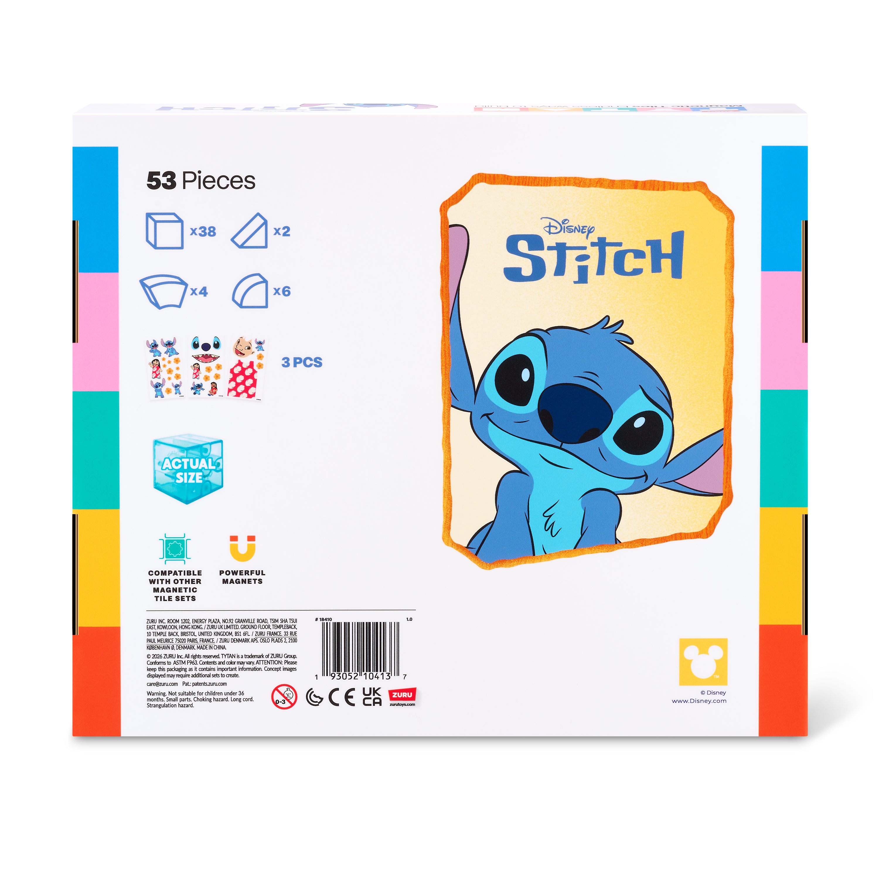 ZURU Disney Stitch magnetisk kubbyggesett