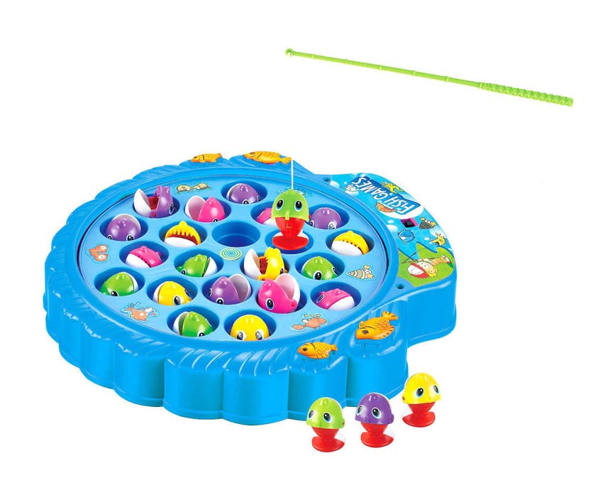 Fiskespill for barn 3–7 år med snurrende plate – GAF
