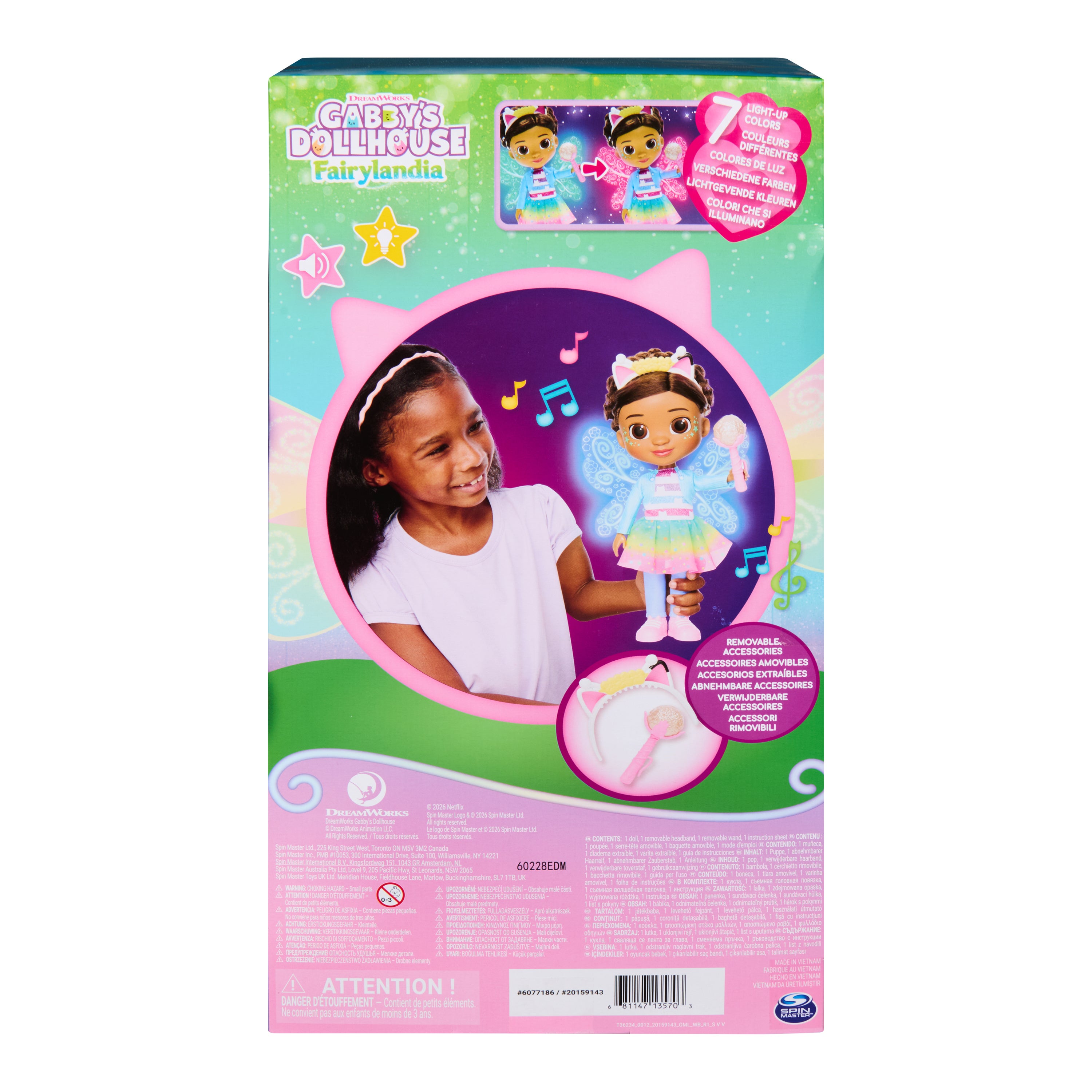 Gabby's Dollhouse Dandelion Magic Gabby-dukke med lysende vinger