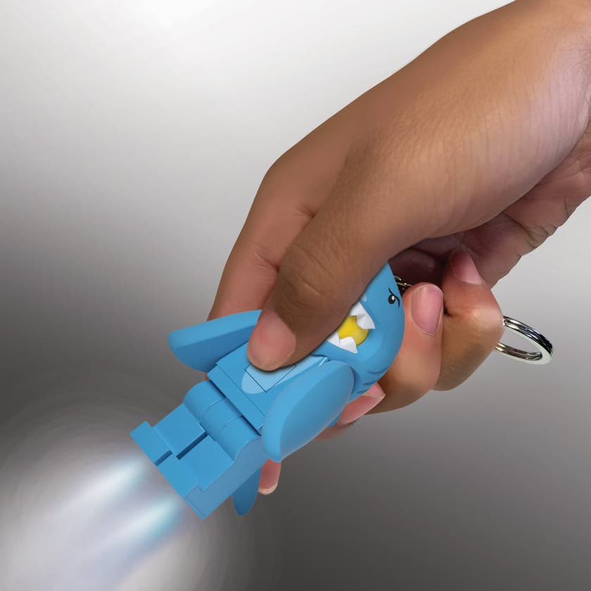 LEGO ICONIC, SHARK SUIT GUY Nøkkelring med LED-lys