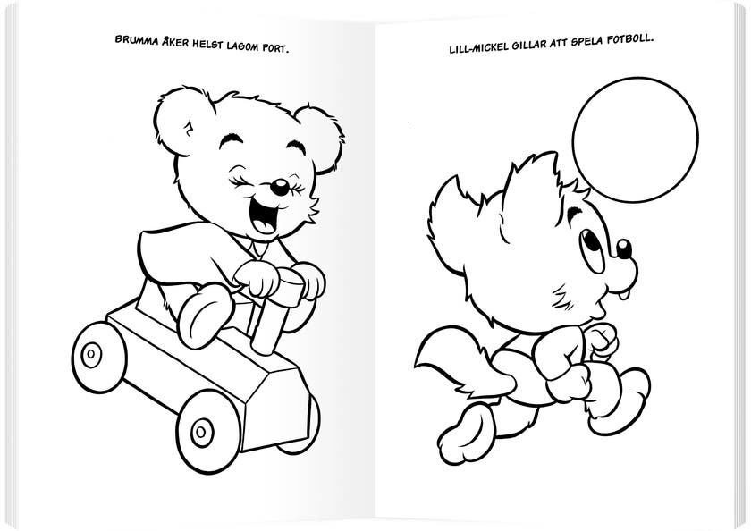 Bamses malebok for de minste