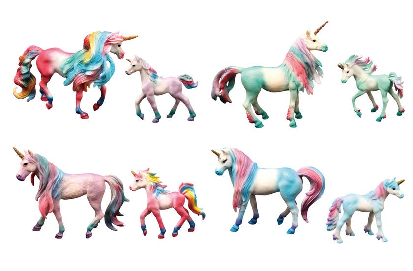 Animal Life - Unicorn med føll