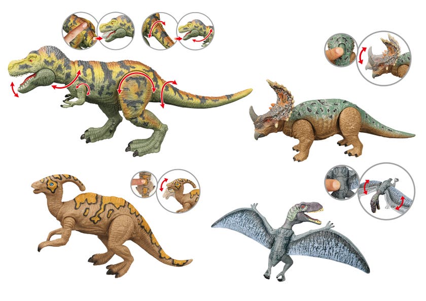 Animal Life - Tyrannosaurus Rex med lyd og 3 kompiser