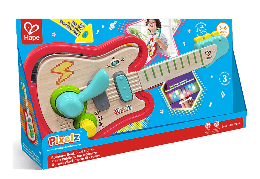 Hape Pixelz Rainbow Rock Gitarr
