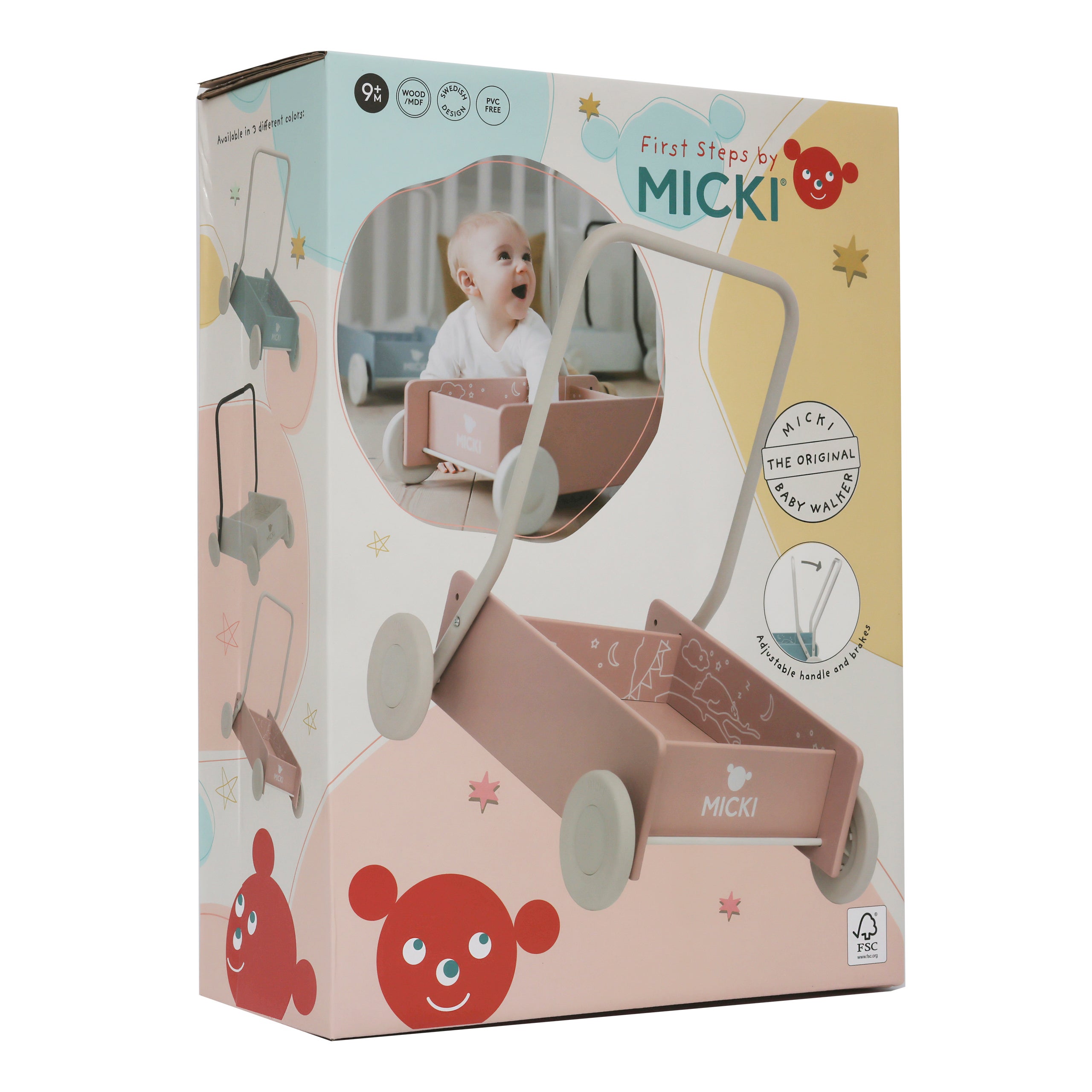 Micki, Lære Gå-vogn Rosa