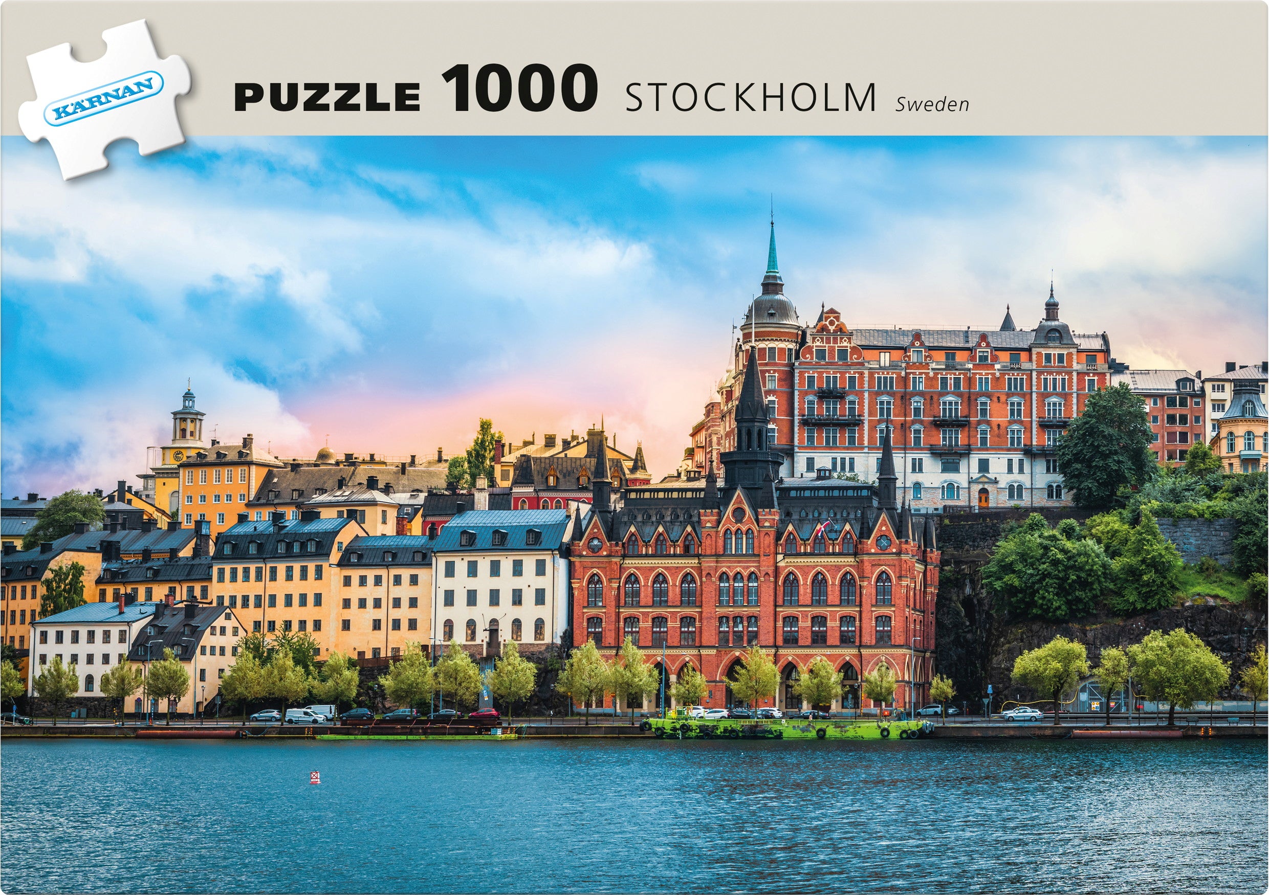 Papirpuslespill Södermalm Stockholm 1000 brikker