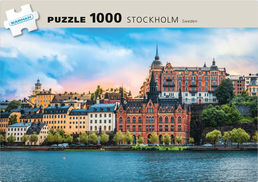 Papirpuslespill Södermalm Stockholm 1000 brikker
