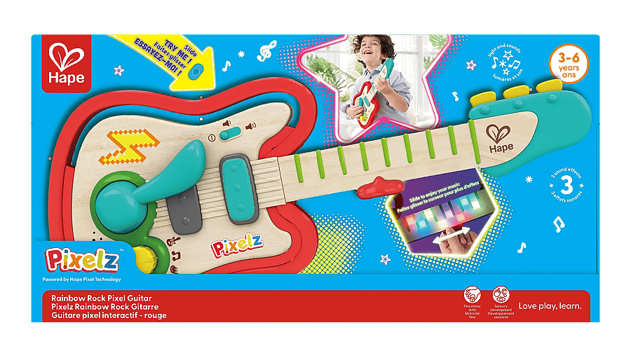 Hape Pixelz Rainbow Rock Gitarr